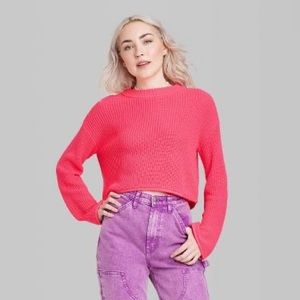 Women's Crewneck Boxy Pullover Sweater - Wild Fable